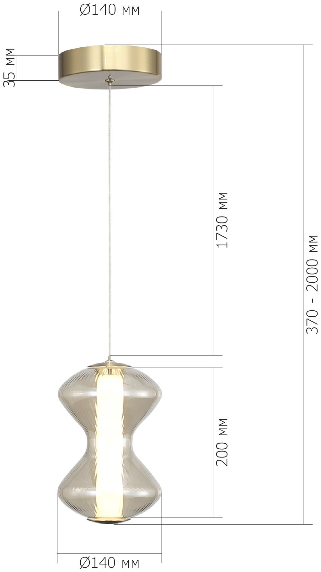 Люстра подвесная ST Luce LED, кол-во ламп: 1 шт купить,NaN
