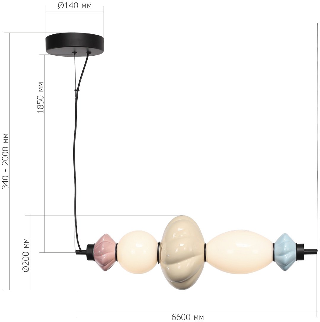 Люстра подвесная ST Luce LED, кол-во ламп: 1 шт купить,NaN