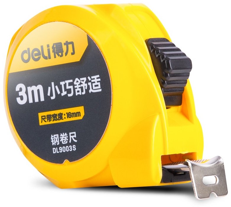 DELI рулетка бытовая DL9003S, 3 м х 16 мм купить,NaN