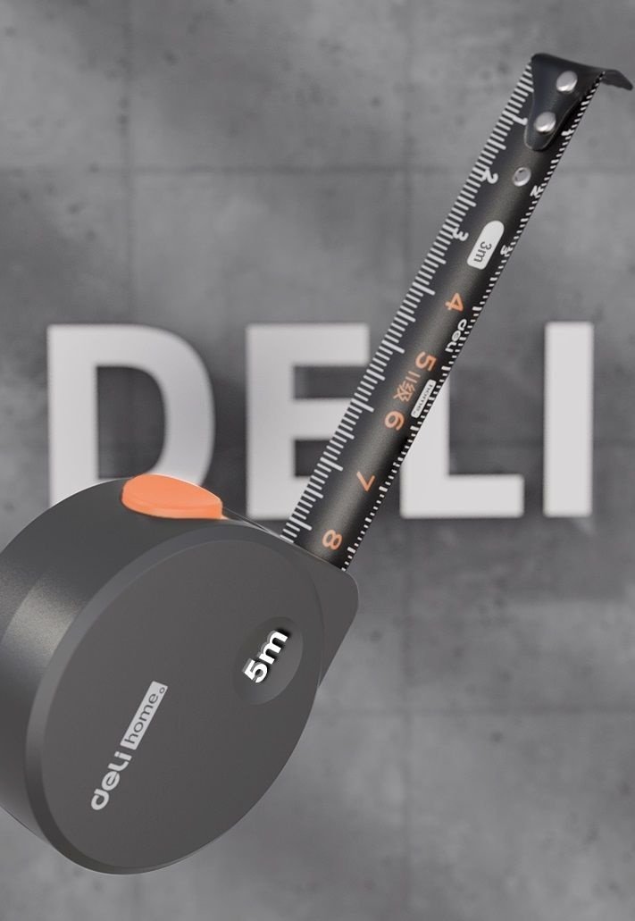 DELI рулетка бытовая, строительная HT8519C, 5 м х 19 мм