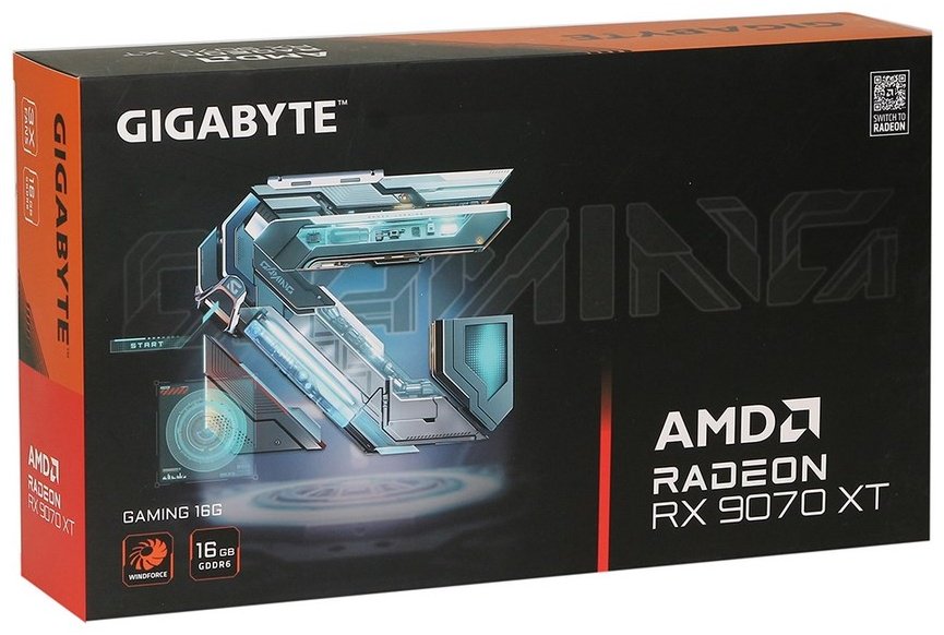 Видеокарта GIGABYTE RX 9070 XT Gaming (GV-R9070XTGAMING-16GD) 16 Гб