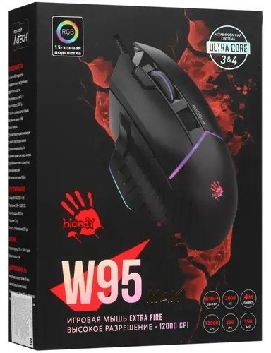 Мышь A4Tech Bloody W95 Max черный - ForteMarket Мышь A4Tech Bloody W95 Max черный купить,17990
