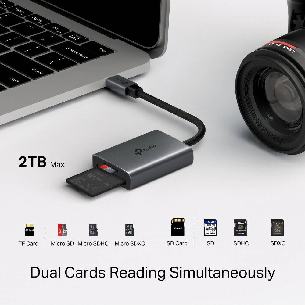Картридер TP-LINK UA430C USB Type-C для SD, SDHC, SDXC, microSD, micro SDHC, micro SDXC