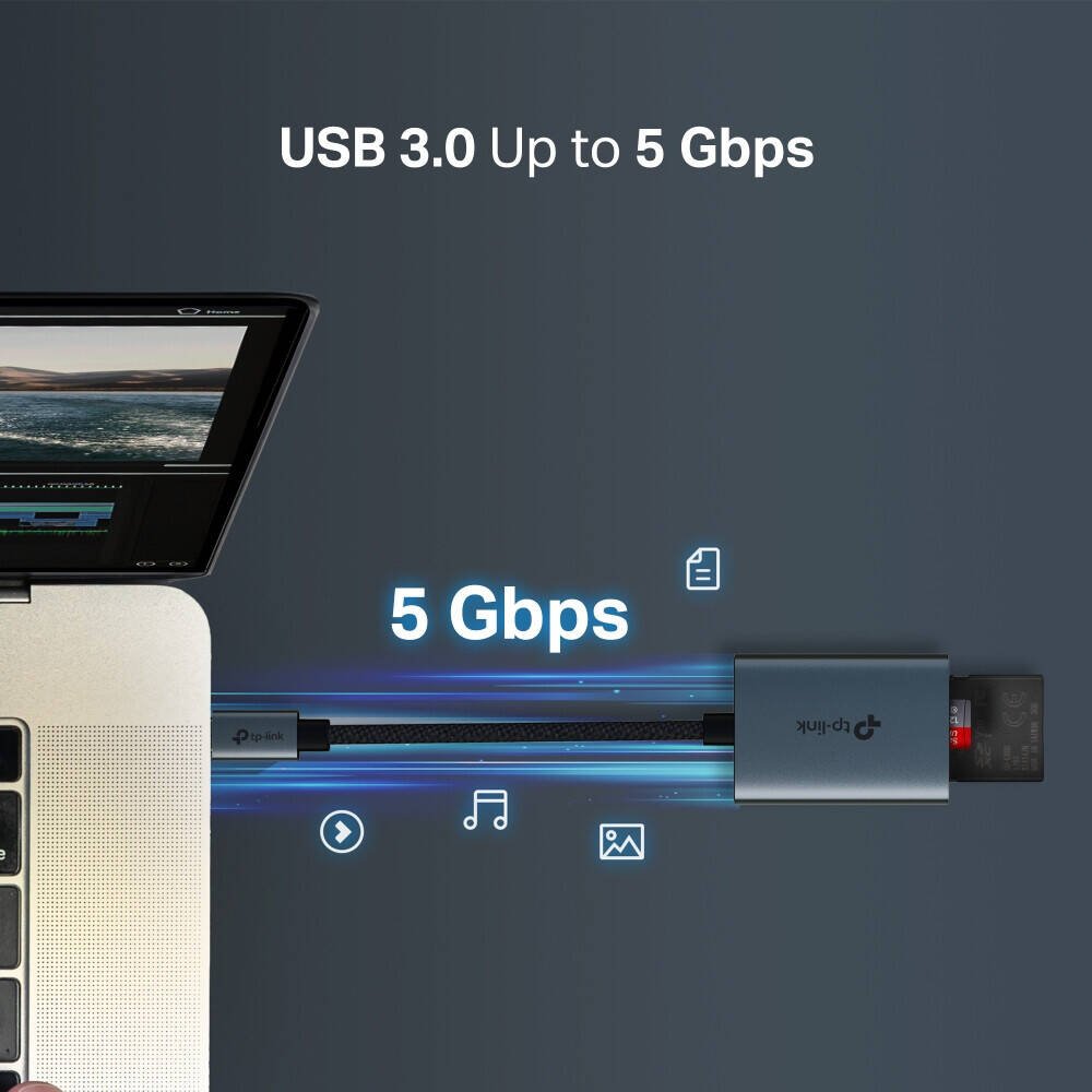 Картридер TP-LINK UA430C USB Type-C для SD, SDHC, SDXC, microSD, micro SDHC, micro SDXC
