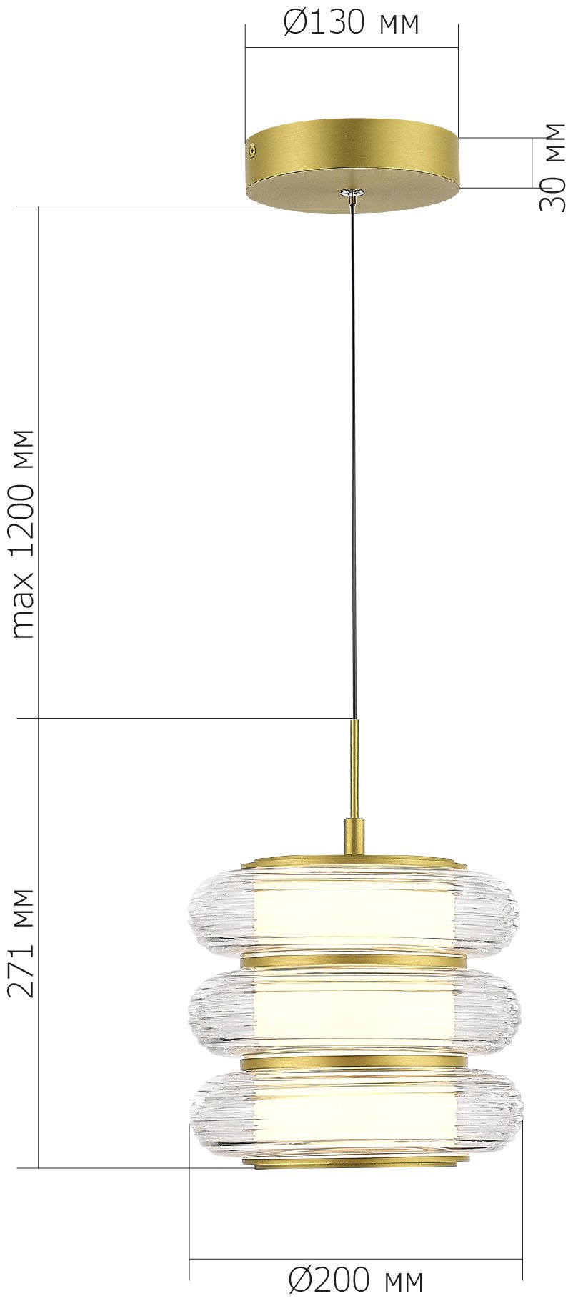 Люстра подвесная ST Luce LED, кол-во ламп: 1 шт купить,NaN