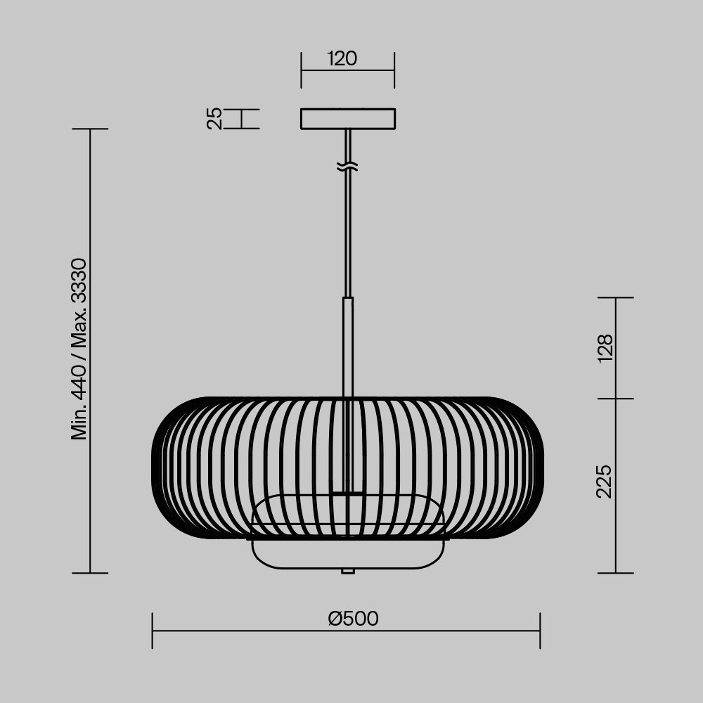 Люстра подвесная SVET KZ LED, кол-во ламп: 1 шт купить,NaN