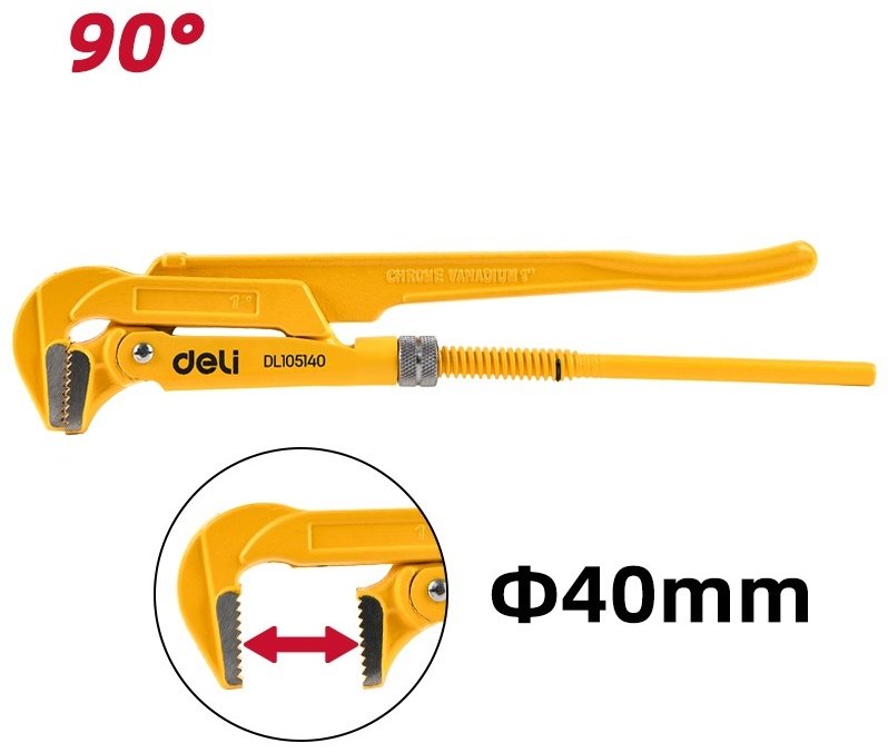 Ключ газовый рычажный DELI EDL105140 купить,4050