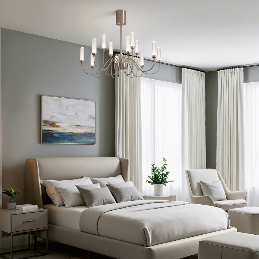 Люстра потолочная FREYA Isla LED, кол-во ламп: 1 шт купить,NaN