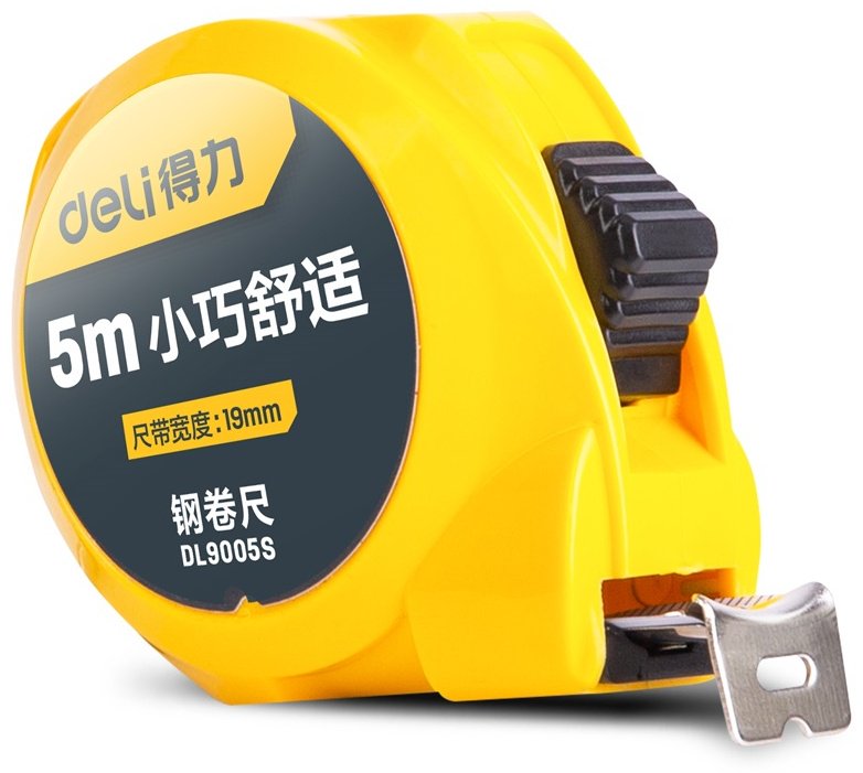 DELI рулетка бытовая, строительная DL9005S, 5 м х 19 мм