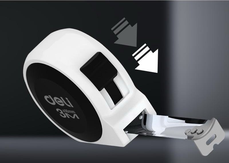 DELI рулетка бытовая H8003B, 3 м х 16 мм