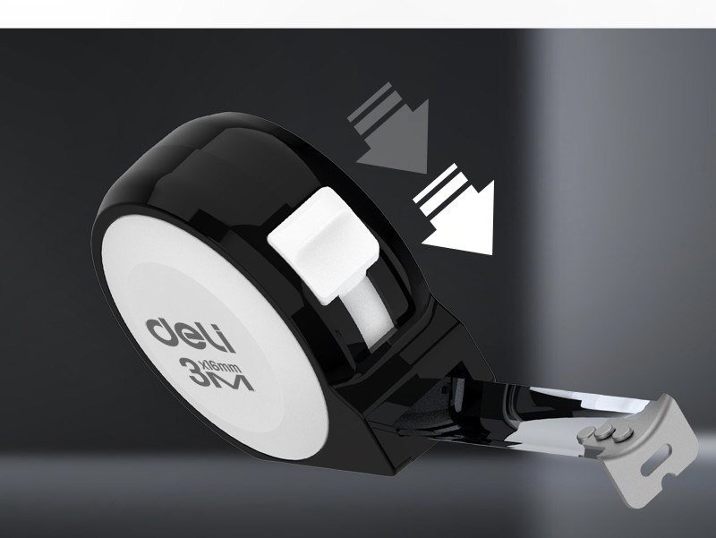 DELI рулетка бытовая H8003A, 3 м х 16 мм