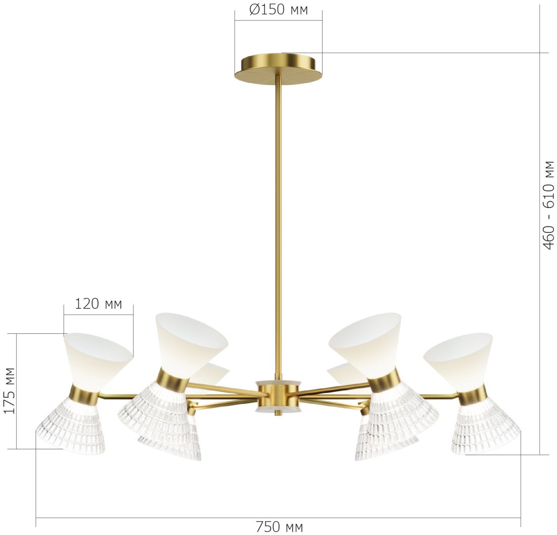 Люстра подвесная ST Luce LED, кол-во ламп: 12 шт купить,NaN
