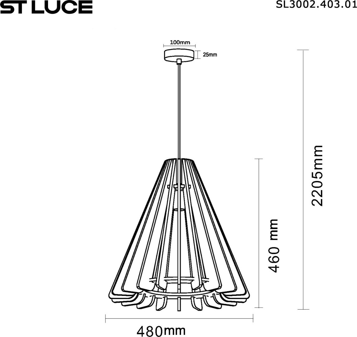 Люстра подвесная ST Luce E27, кол-во ламп: 1 шт купить,NaN