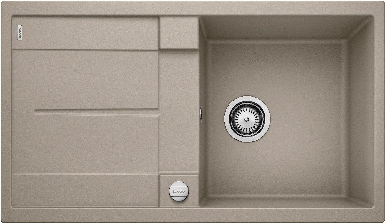 Кухонная мойка Blanco Metra 5 - серый беж (517378) 86х50х19 см, гранит, тон бежевый