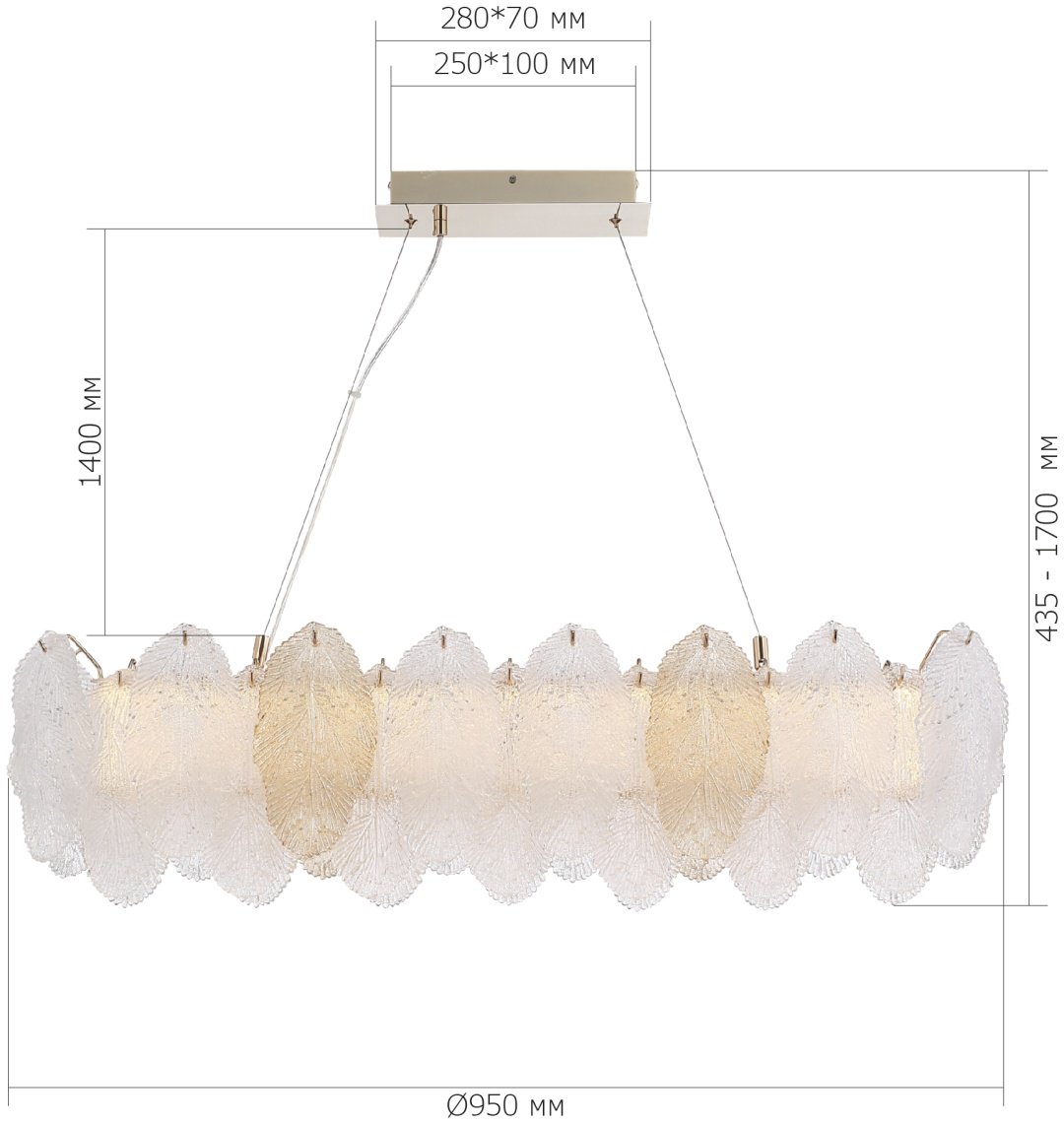 Люстра подвесная ST Luce LED, кол-во ламп: 1 шт купить,NaN