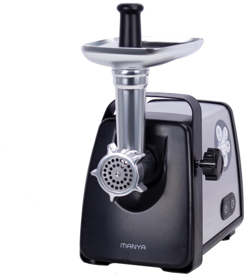 Мясорубка Manya MG2020 серебристый, черный