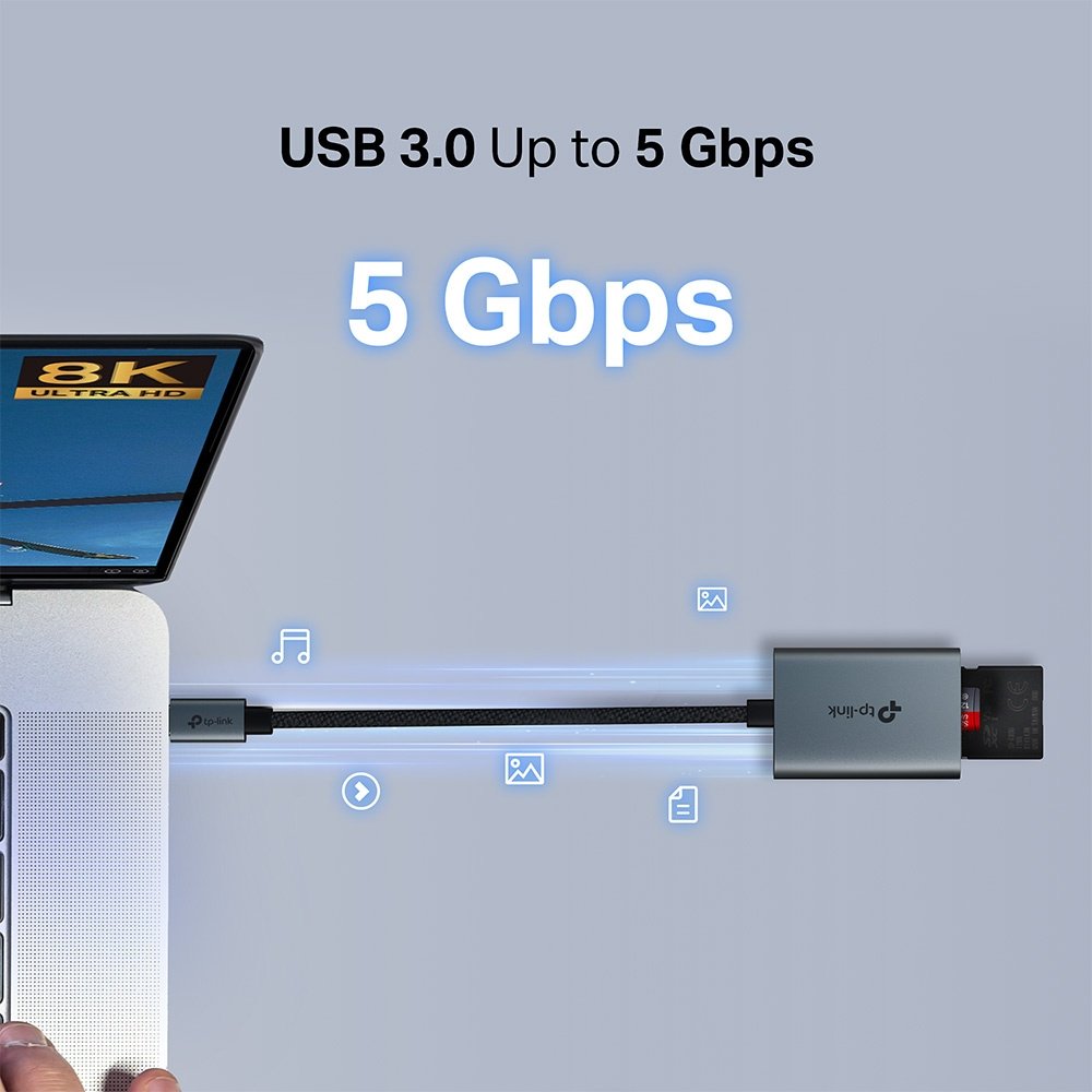 Картридер TP-LINK UA440C USB Type-C для SD, SDHC, SDXC, microSD, micro SDHC, micro SDXC