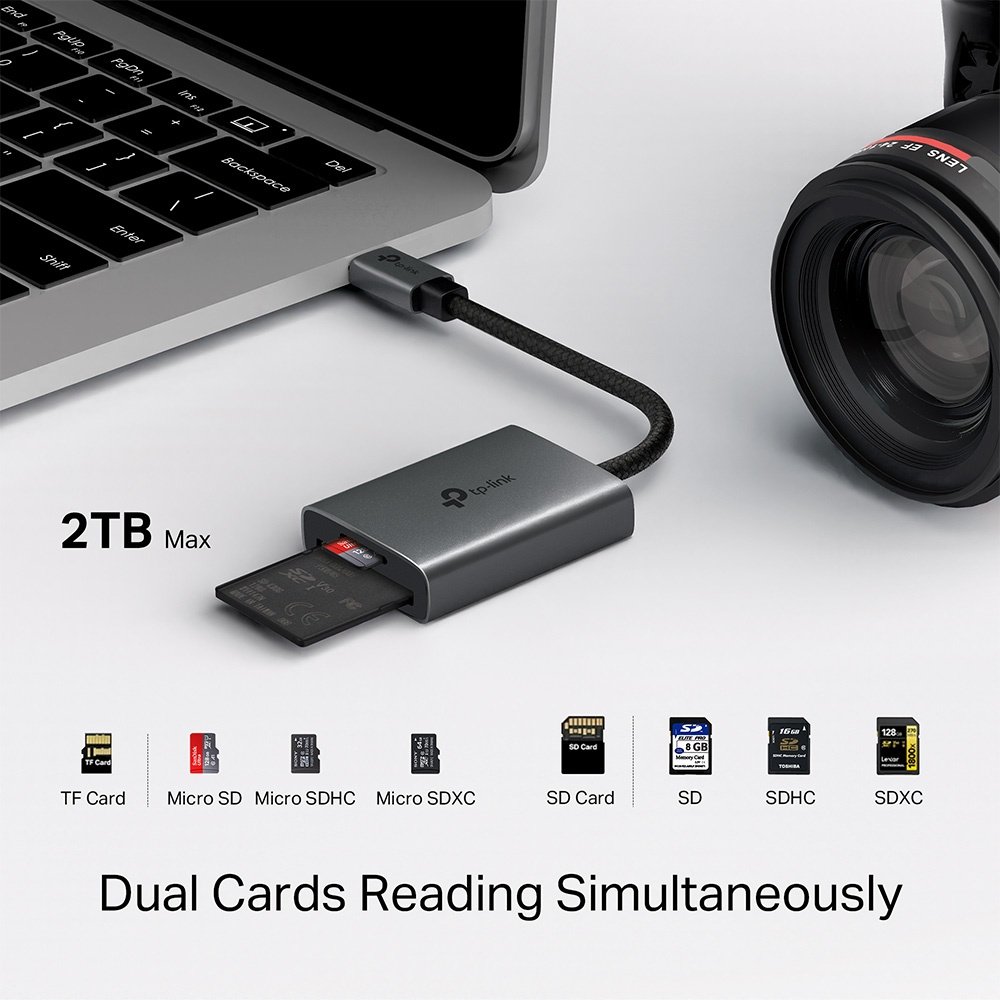 Картридер TP-LINK UA440C USB Type-C для SD, SDHC, SDXC, microSD, micro SDHC, micro SDXC