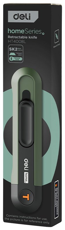 DELI монтажный нож HT4008L 1 шт