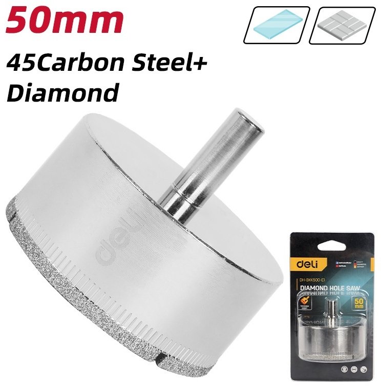 Коронка DELI DH-BKK500-E1 алмазная D 50 мм, 1 шт