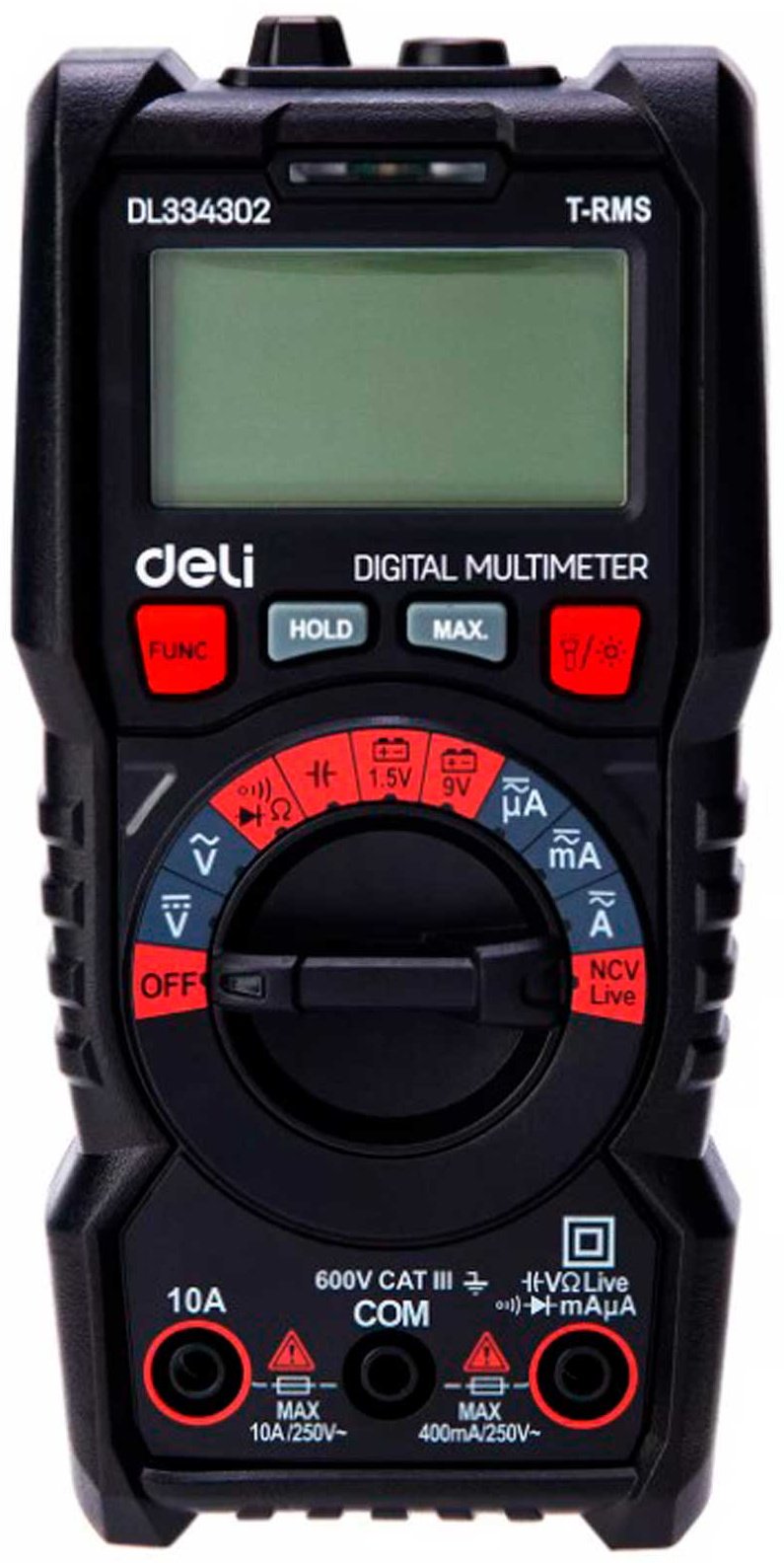 DELI мультиметр EDL334302, цифровой
