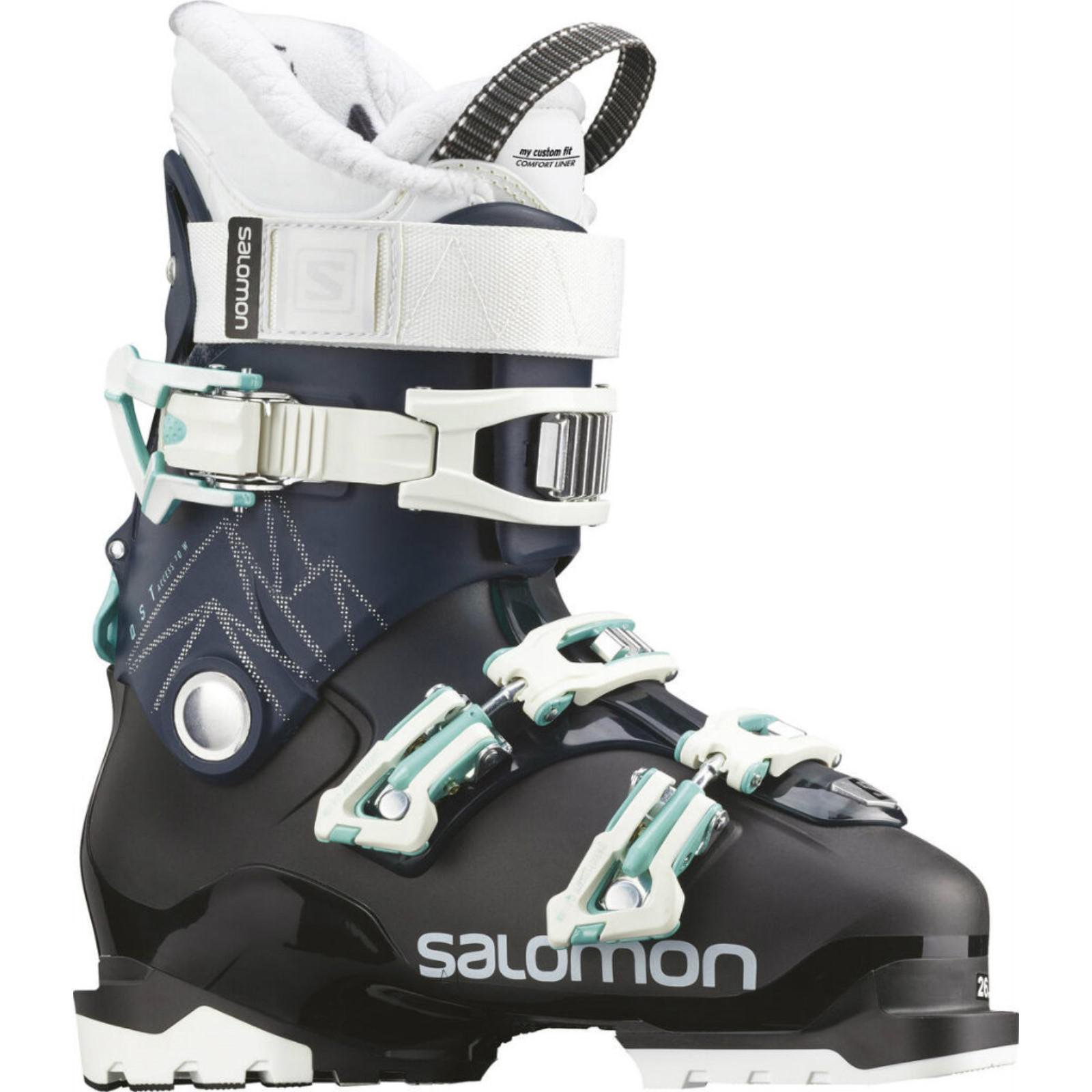 Ботинки горнолыжные Salomon Qst access 70 w  L40851900 черно-белые 23-23,5