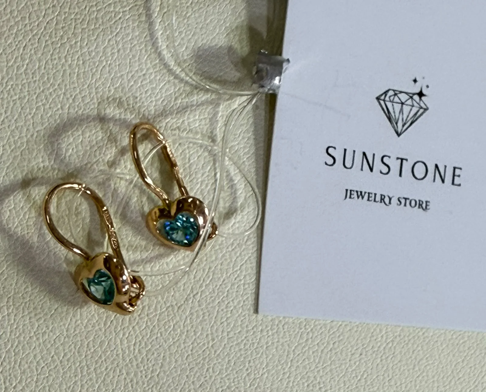 Серьги Sunstone S844 красное золото 0.70гр купить,100000