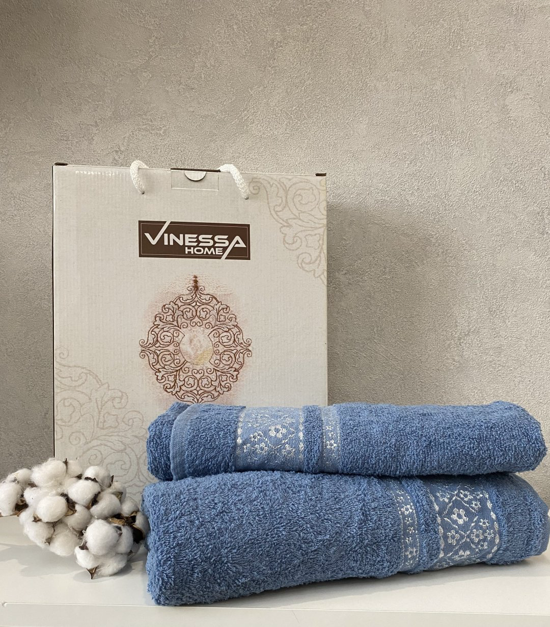 Vinessa набор полотенец 7647800 140x70 см 2 шт, махровая ткань купить,NaN