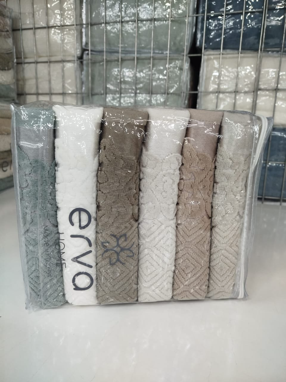 ERVA HOME полотенце Ramazan home. New series 90x50 см 6 шт, хлопок, жаккард, махровая ткань купить,NaN