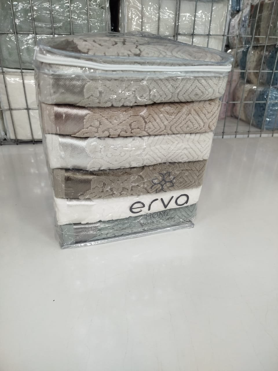 ERVA HOME полотенце Ramazan home. New series 90x50 см 6 шт, хлопок, жаккард, махровая ткань купить,NaN