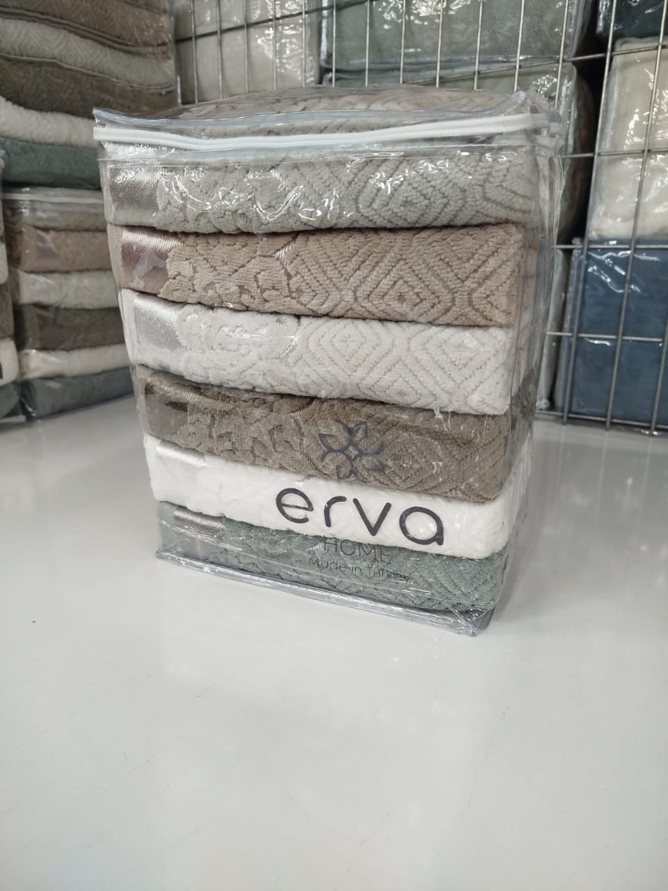 ERVA HOME полотенце Ramazan home. New series 90x50 см 6 шт, хлопок, жаккард, махровая ткань - ForteMarket ERVA HOME полотенце Ramazan home. New series 90x50 см 6 шт, хлопок, жаккард, махровая ткань купить,0
