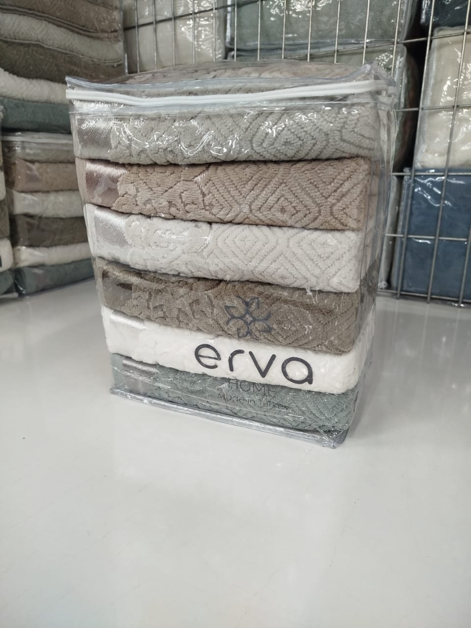 ERVA HOME полотенце Ramazan home. New series 90x50 см 6 шт, хлопок, жаккард, махровая ткань купить,NaN