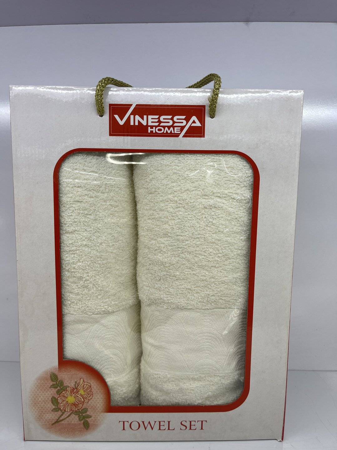 Vinessa полотенце, набор полотенец v1 130x70 см 2 шт, хлопок