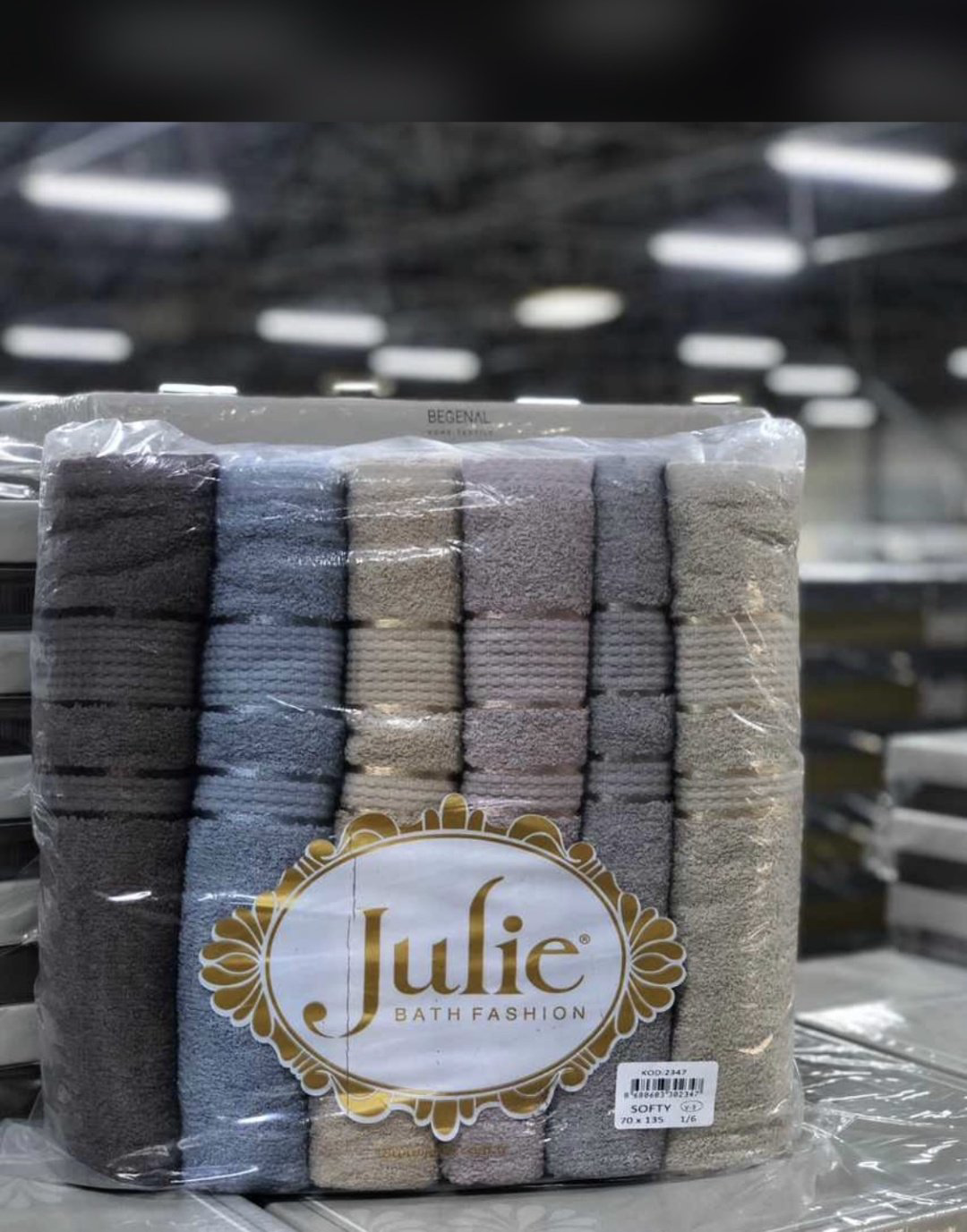 Julie набор полотенец 7206001 135x70 см 6 шт, махровая ткань купить,NaN