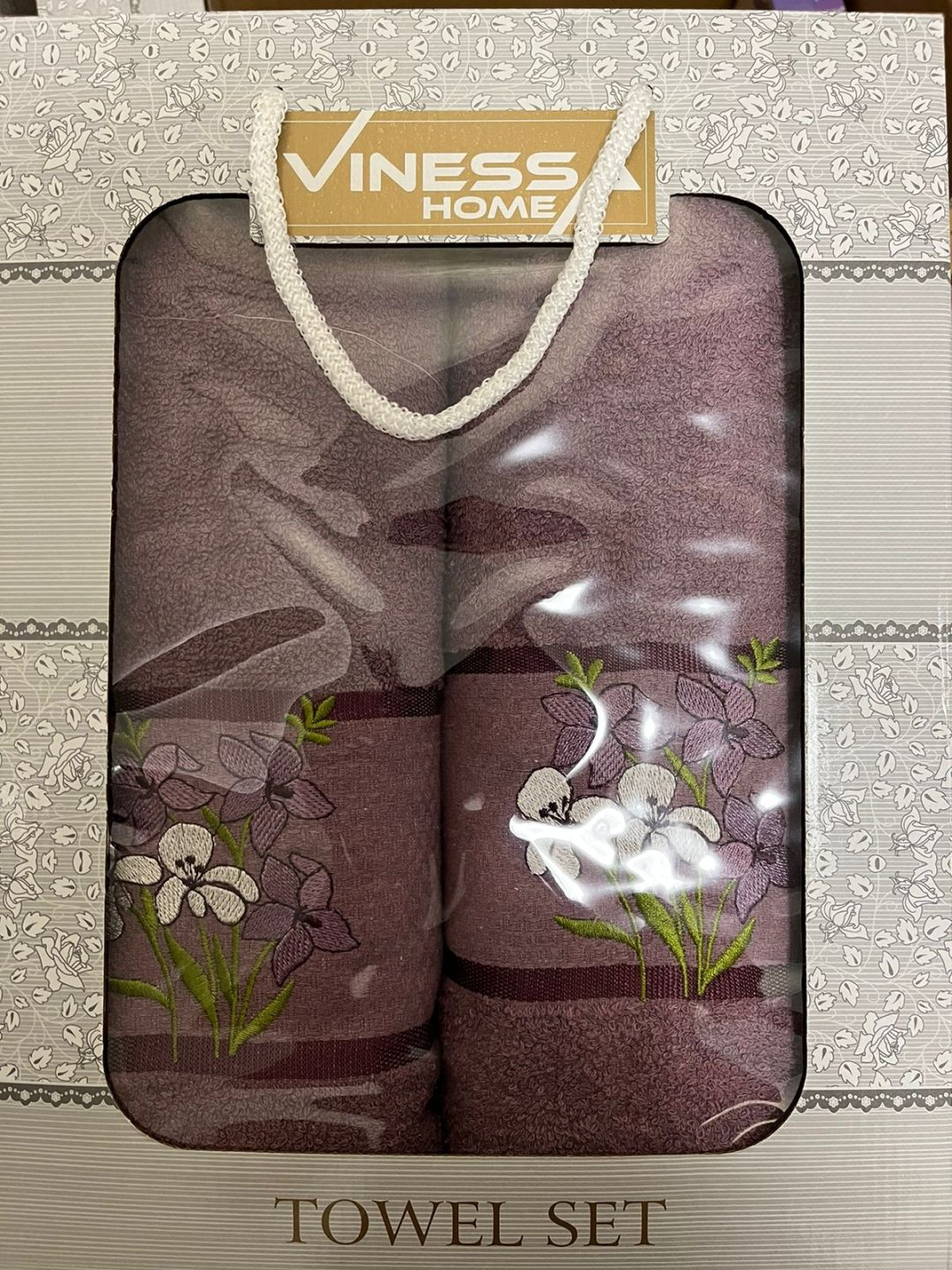 Vinessa набор полотенец 467722 140x70 см 2 шт, махровая ткань купить,NaN