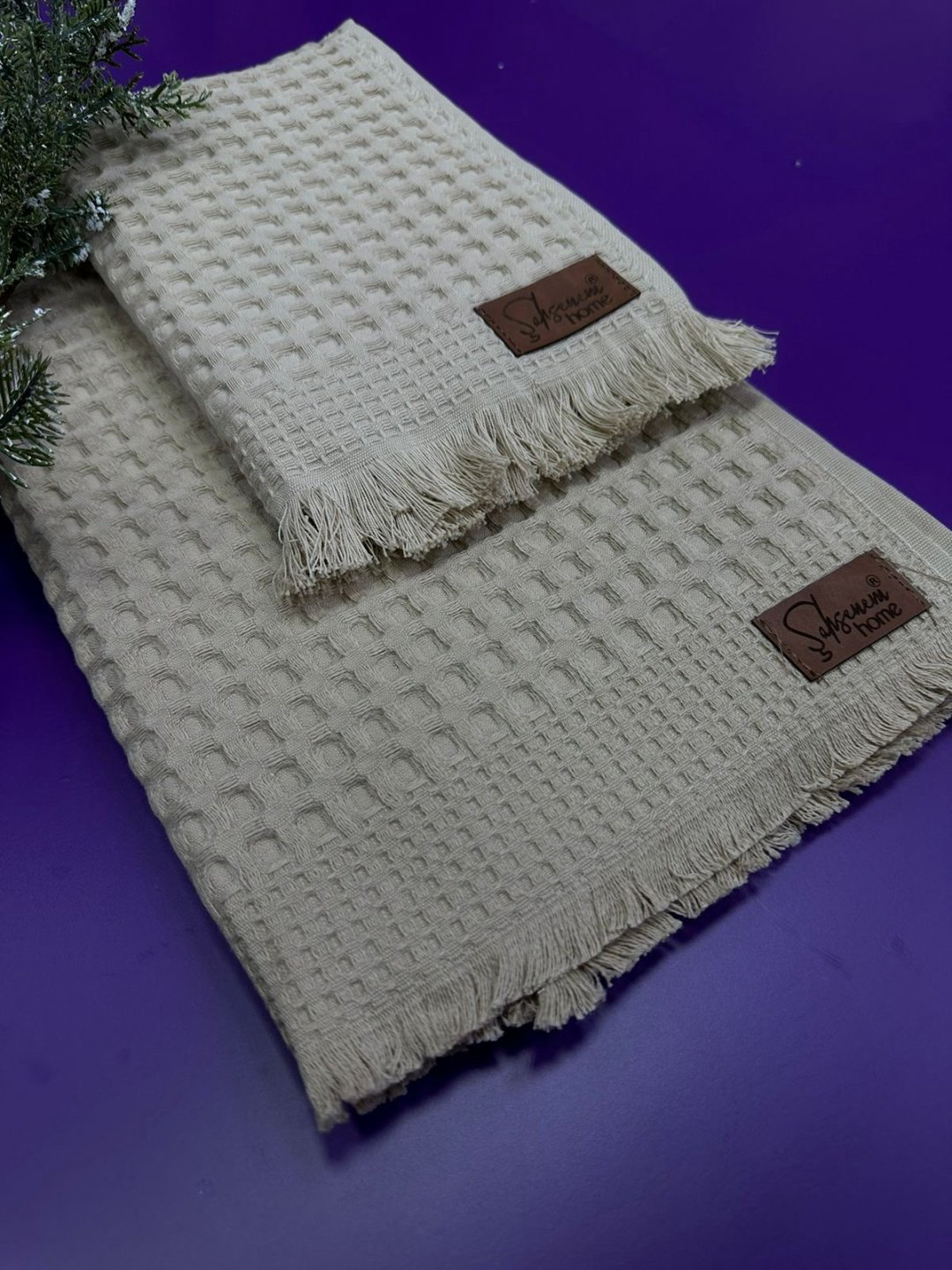 Sahsenem набор полотенец Sahsenem 140x70 см 2 шт, ткань вафельная купить,NaN