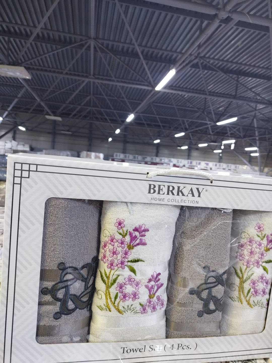BERKAY набор полотенец Ramazan home. Berkay 140x70 см 4 шт, хлопок, махровая ткань купить,NaN