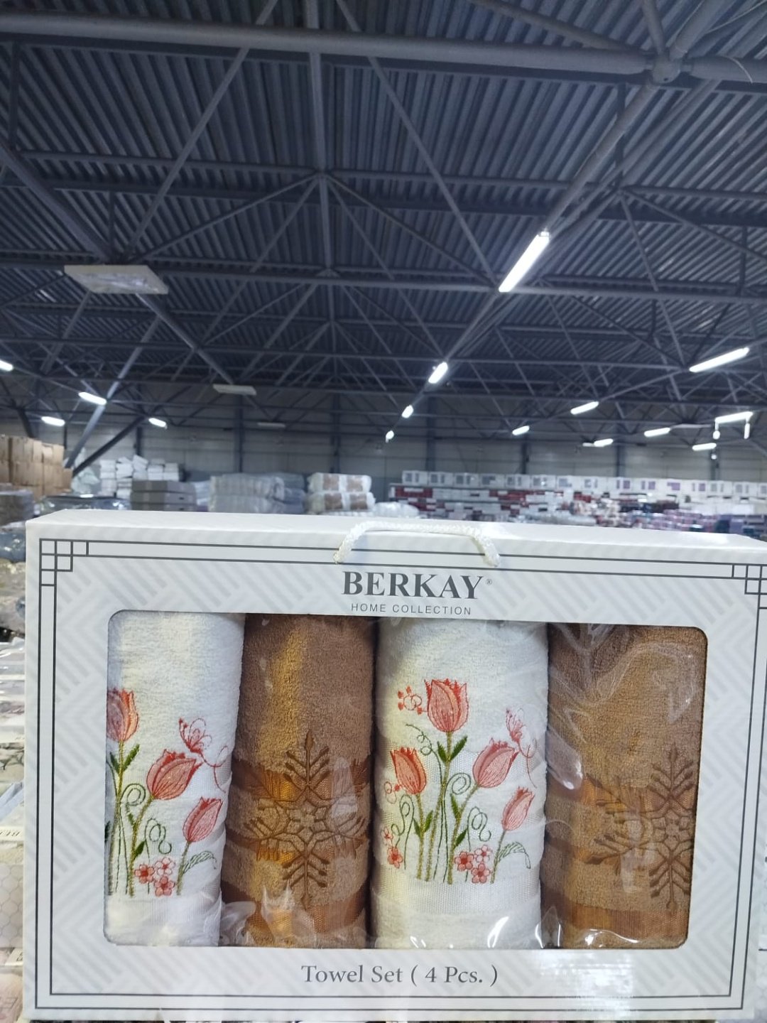 BERKAY набор полотенец Ramazan home. berkay 140x70 см 4 шт, хлопок, махровая ткань