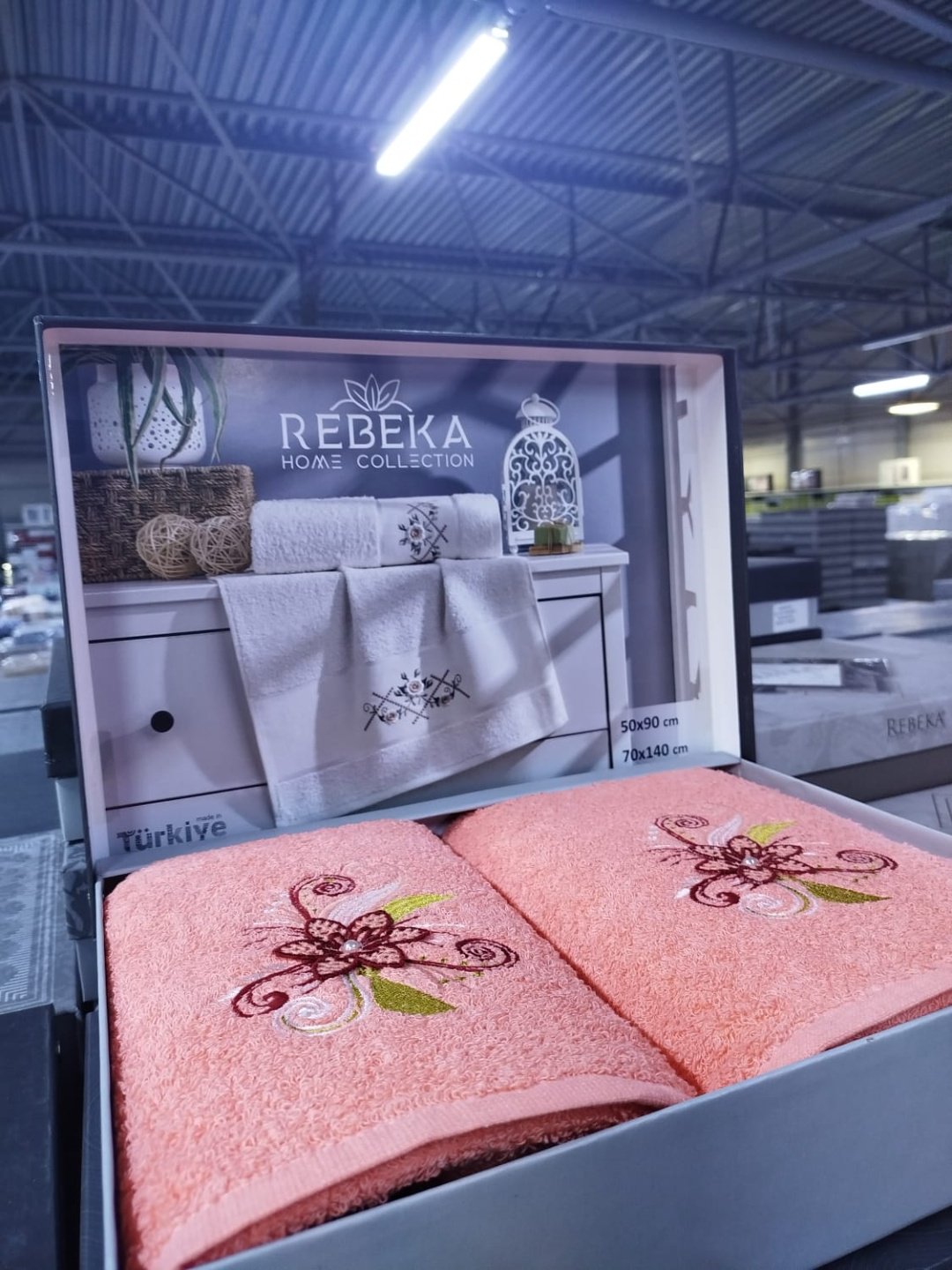 Rebeka набор полотенец Ramazan home 140x70 см 2 шт, хлопок, махровая ткань купить,0