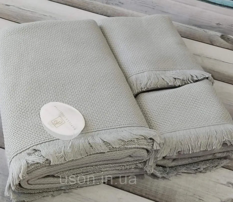 Pupilla набор полотенец pupi85hre3 140x70 см 3 шт, махровая ткань, ткань вафельная купить,NaN