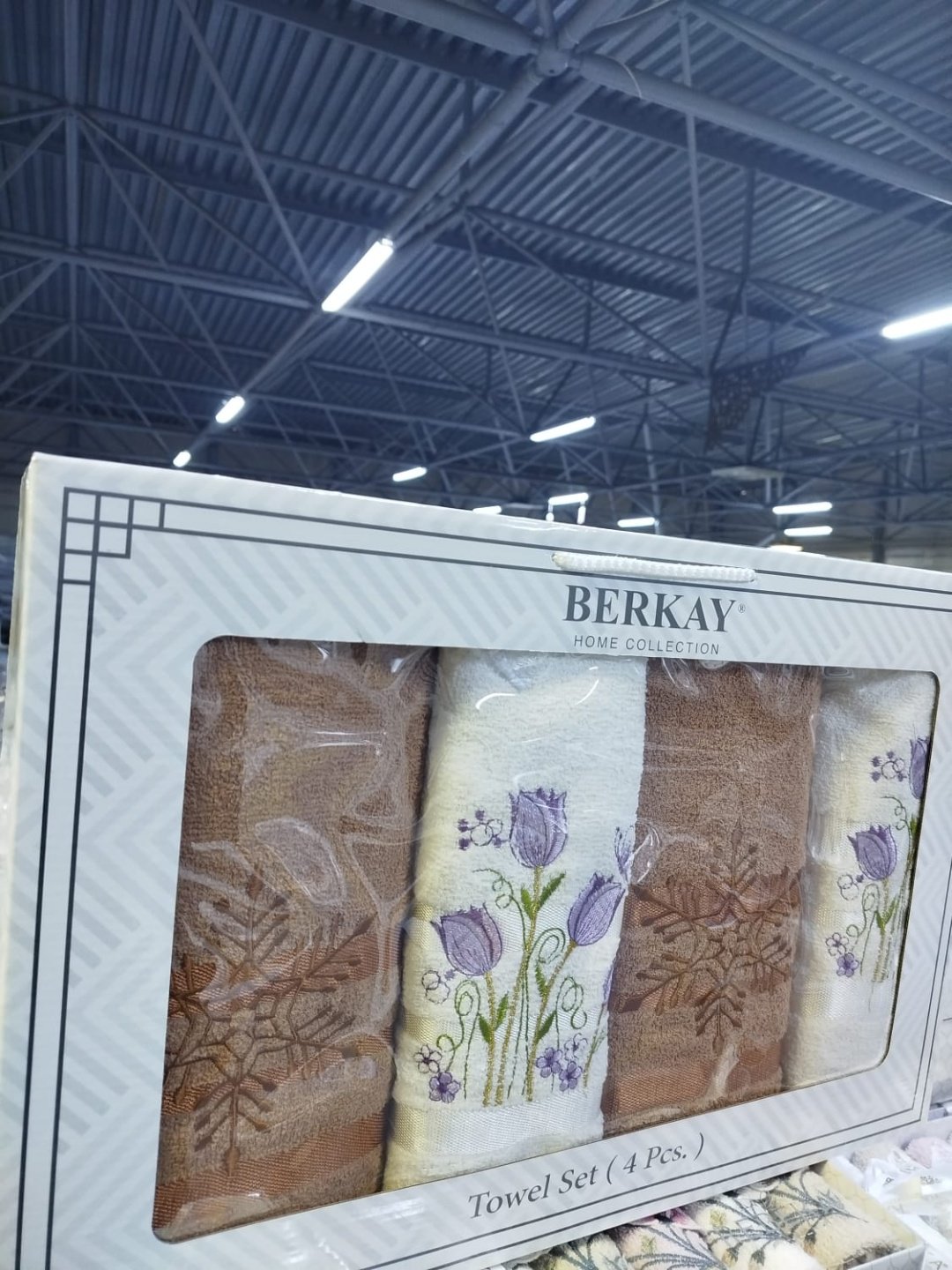 BERKAY набор полотенец Ramazan home. berkay 140x70 см 4 шт, хлопок, махровая ткань
