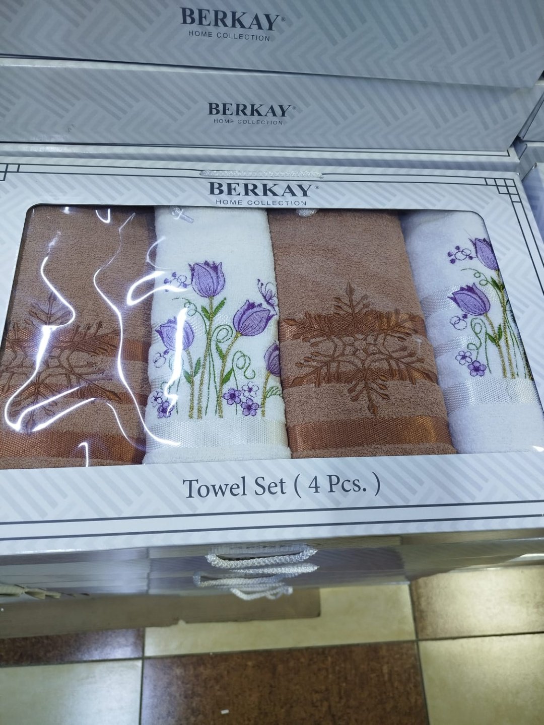BERKAY набор полотенец Ramazan home. berkay 140x70 см 4 шт, хлопок, махровая ткань купить,0
