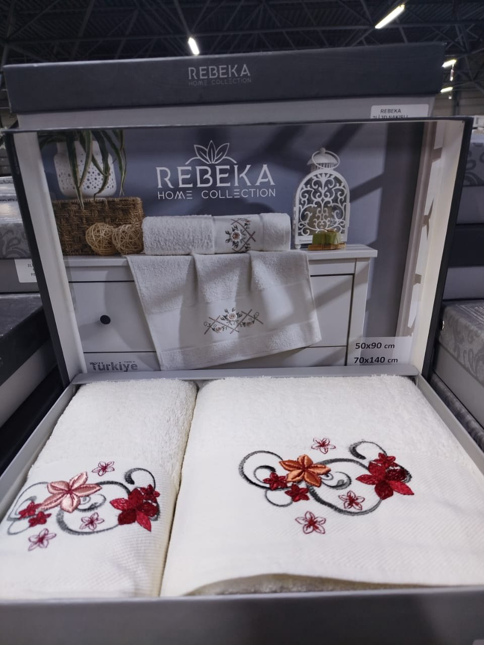 Rebeka набор полотенец Ramazan home 140x70 см 2 шт, хлопок, махровая ткань купить,NaN