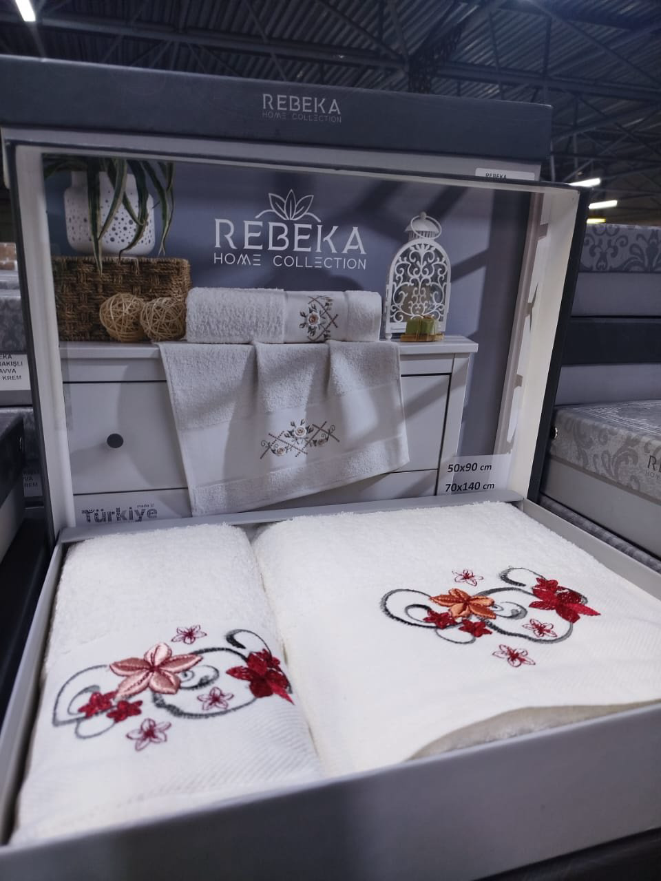 Rebeka набор полотенец Ramazan home 140x70 см 2 шт, хлопок, махровая ткань купить,NaN