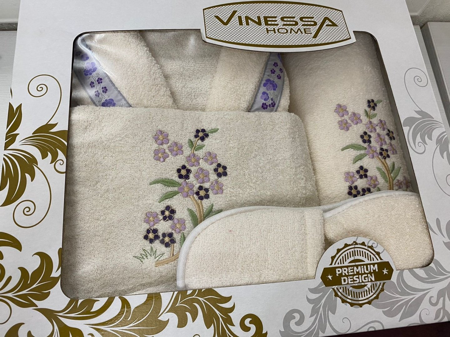 Vinessa набор для купания, 2121212121A_11 85x150 см 2 шт, хлопок купить,NaN
