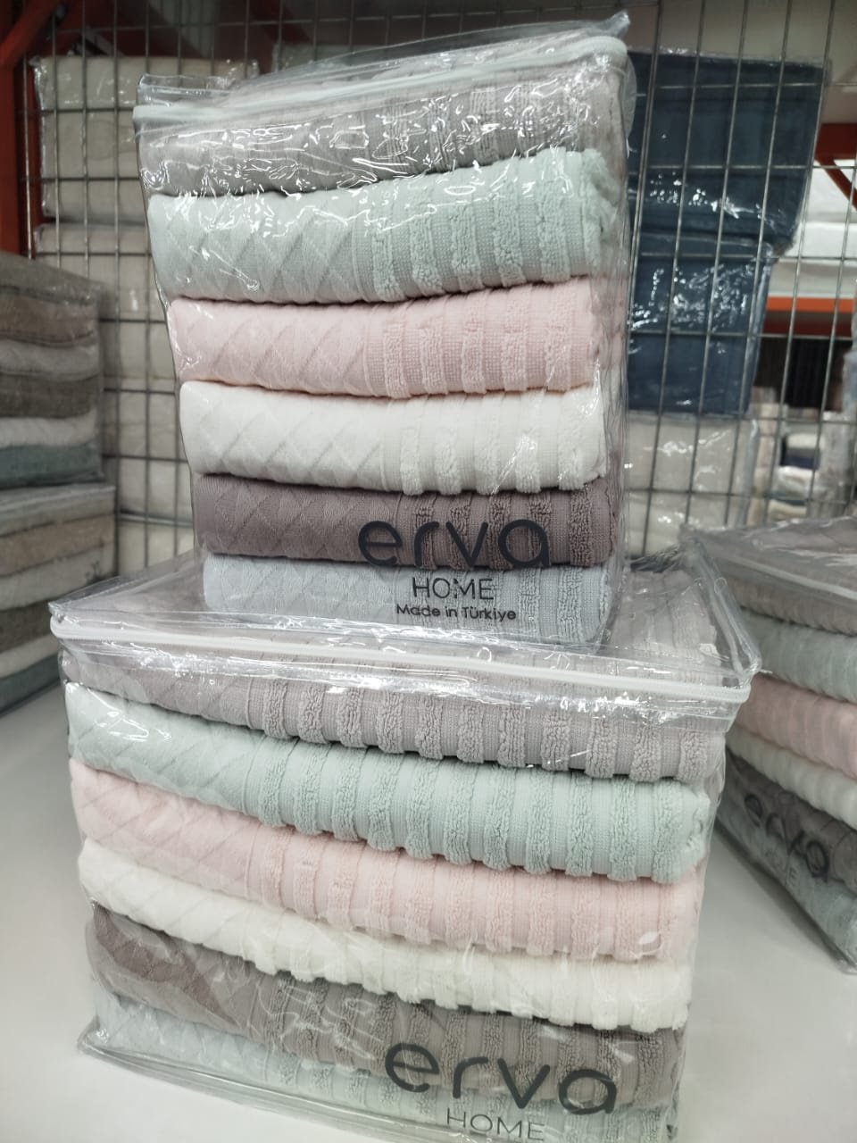 ERVA HOME набор полотенец Ramazan home. New series 140x70 см 12 шт, хлопок, махровая ткань купить,0