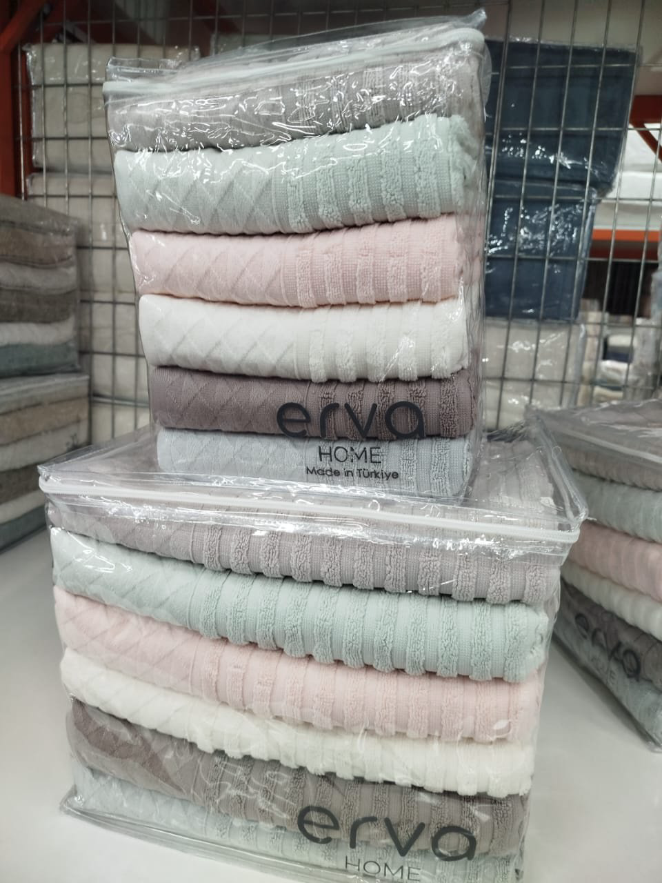 ERVA HOME набор полотенец Ramazan home. New series 140x70 см 12 шт, хлопок, махровая ткань купить,NaN