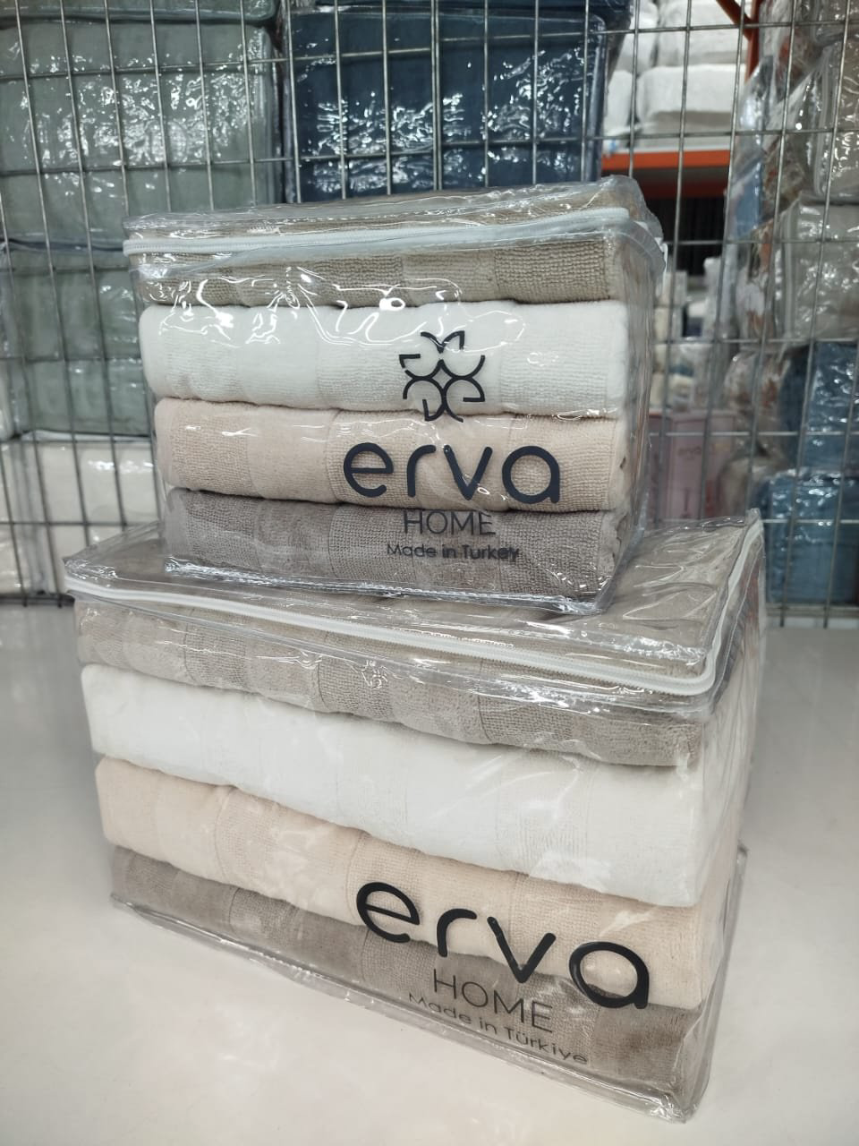 ERVA HOME набор полотенец Ramazan home. New series 140x70 см 8 шт, хлопок, махровая ткань купить,NaN