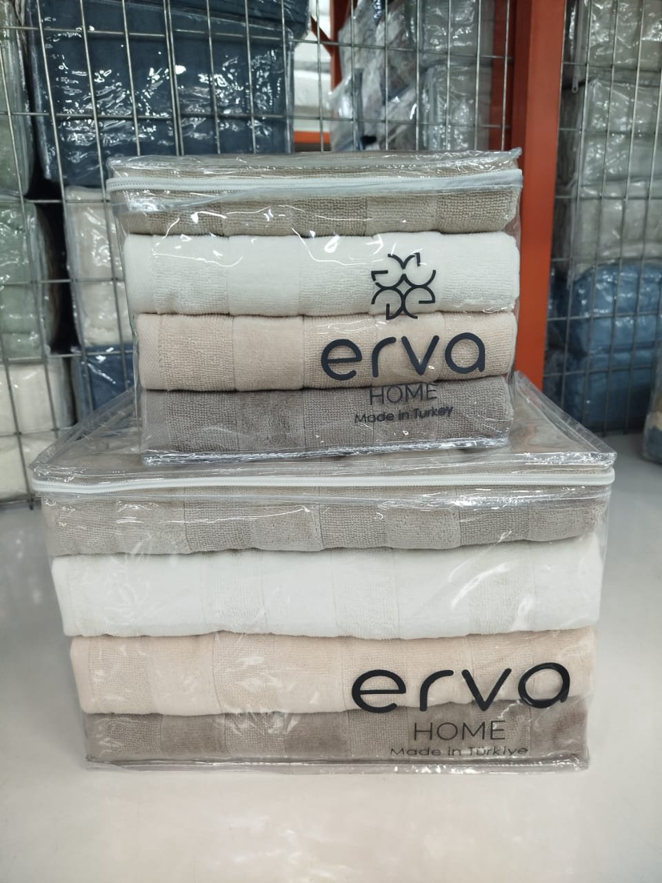 ERVA HOME набор полотенец Ramazan home. New series 140x70 см 8 шт, хлопок, махровая ткань купить,NaN