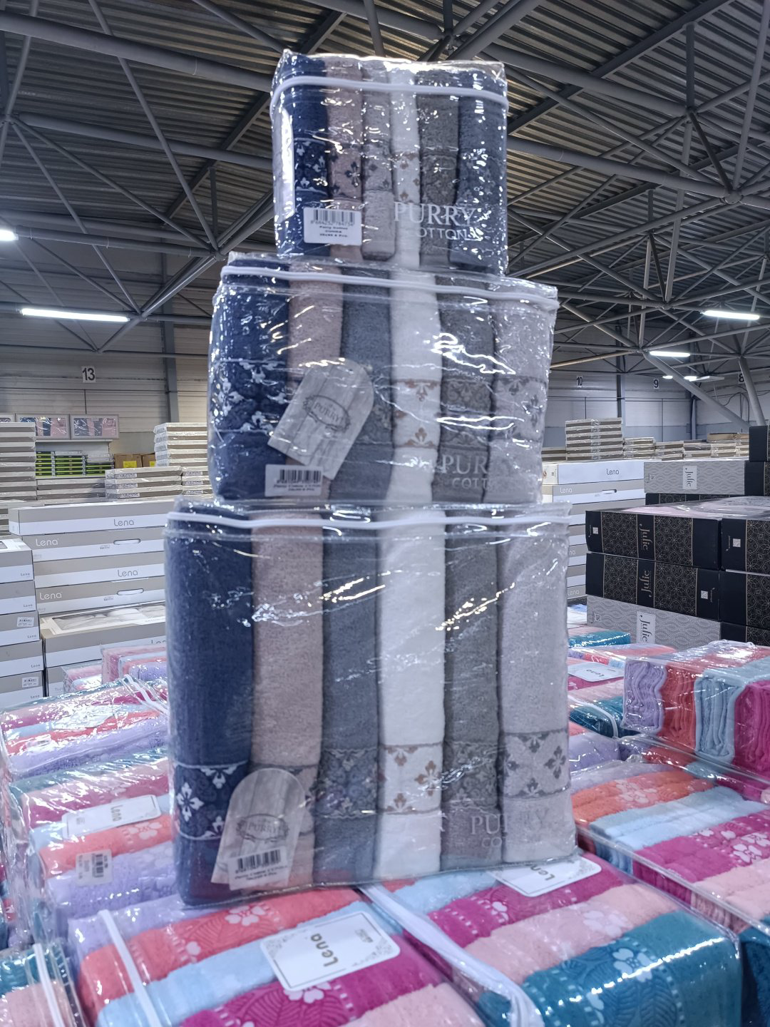 Набор полотенец 12051028_363360058 70x140 см 18 шт, махровая ткань, хлопок купить,NaN